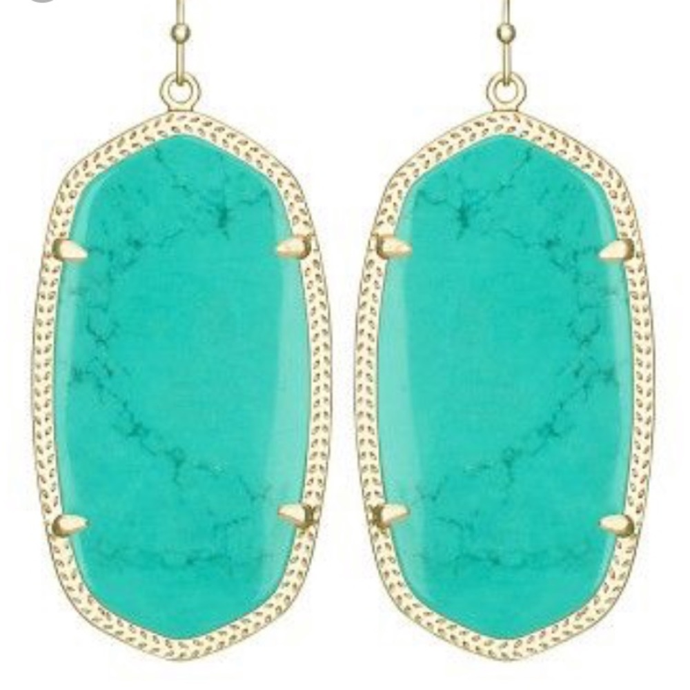 Kendra Scott Danielle Teal Earrings